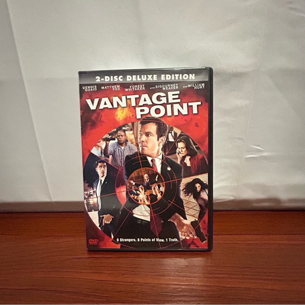 Vantage Point DVD 2 Disc Deluxe Edition 8 Strangers 8 Points of View 1 Truth
